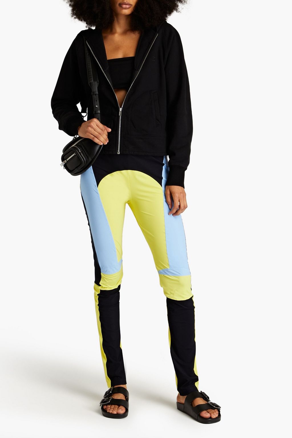 MM6 MAISON MARGIELA Leggings aus Stretch-Jersey in Colour-Block-Optik