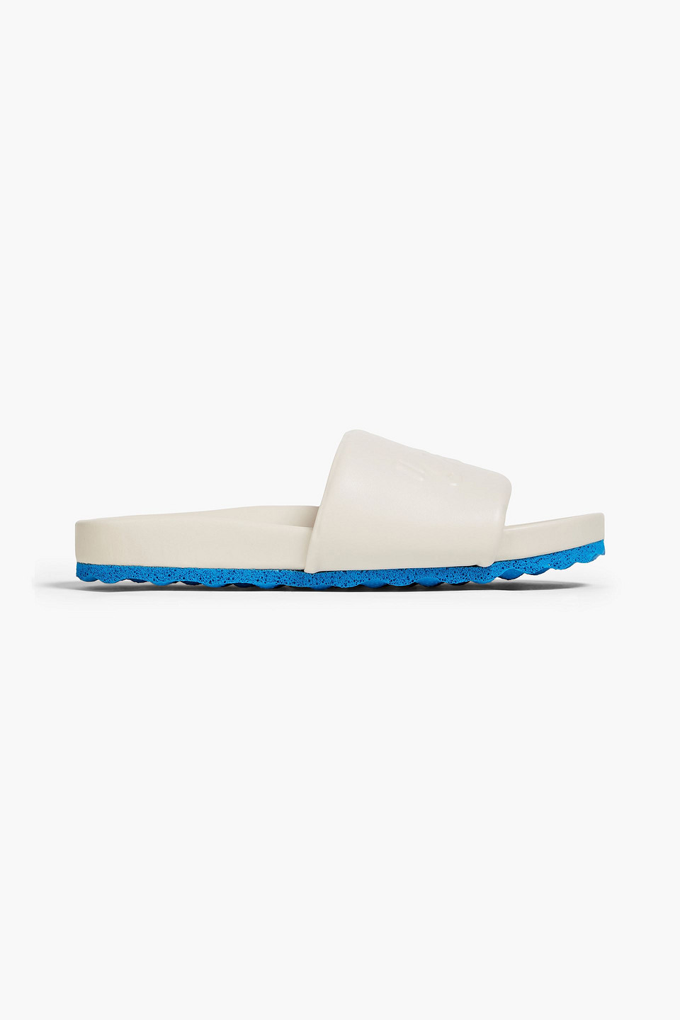 Off-white Diag-stripe Slides In Ivory