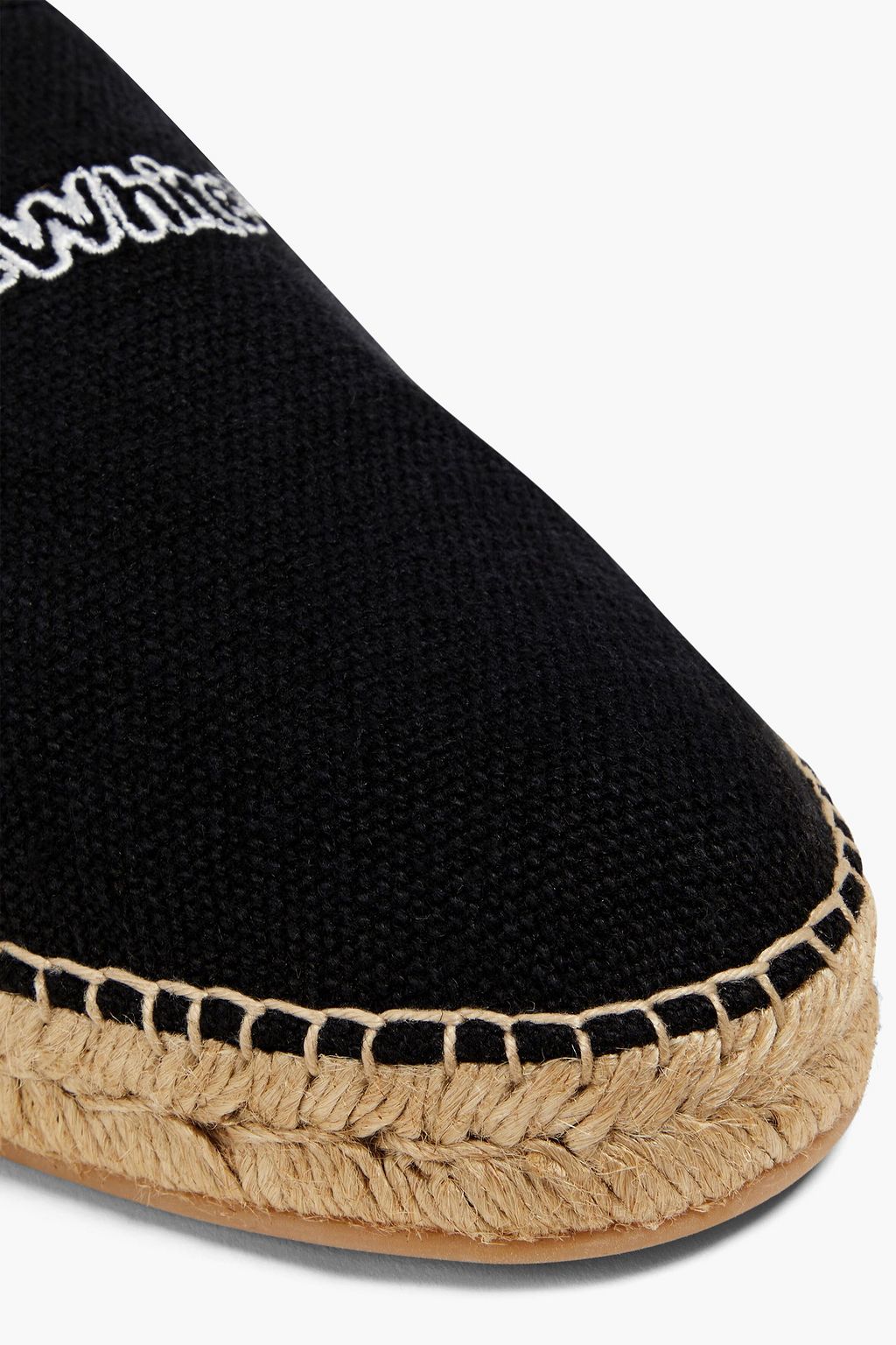 OFF-WHITE™ Embroidered canvas espadrilles