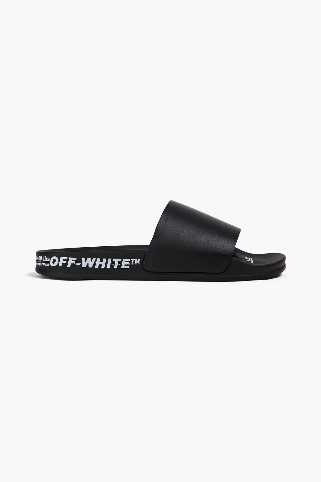 Off white hotsell printed leather slides