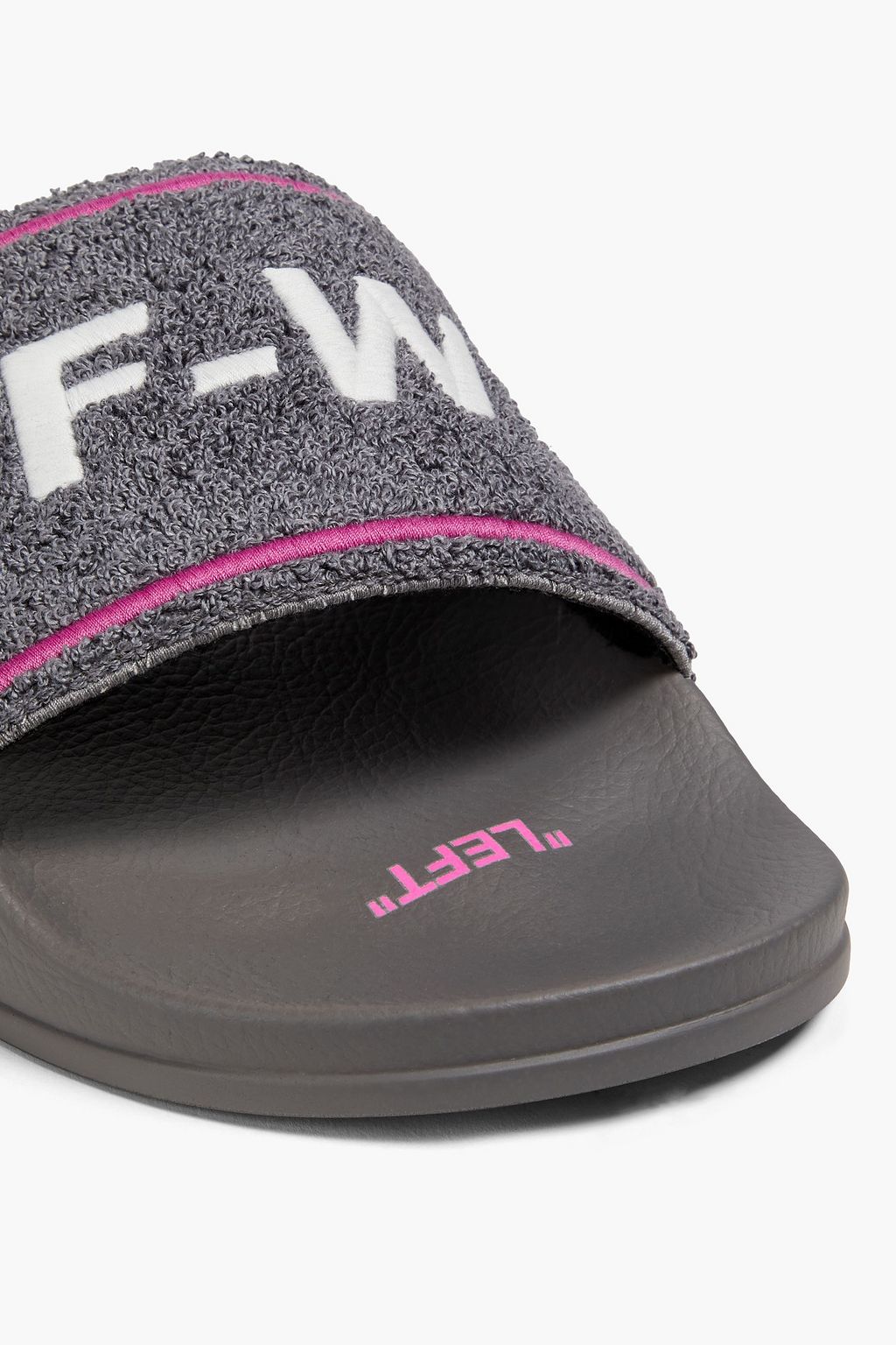 OFF-WHITE™ Embroidered terry slides