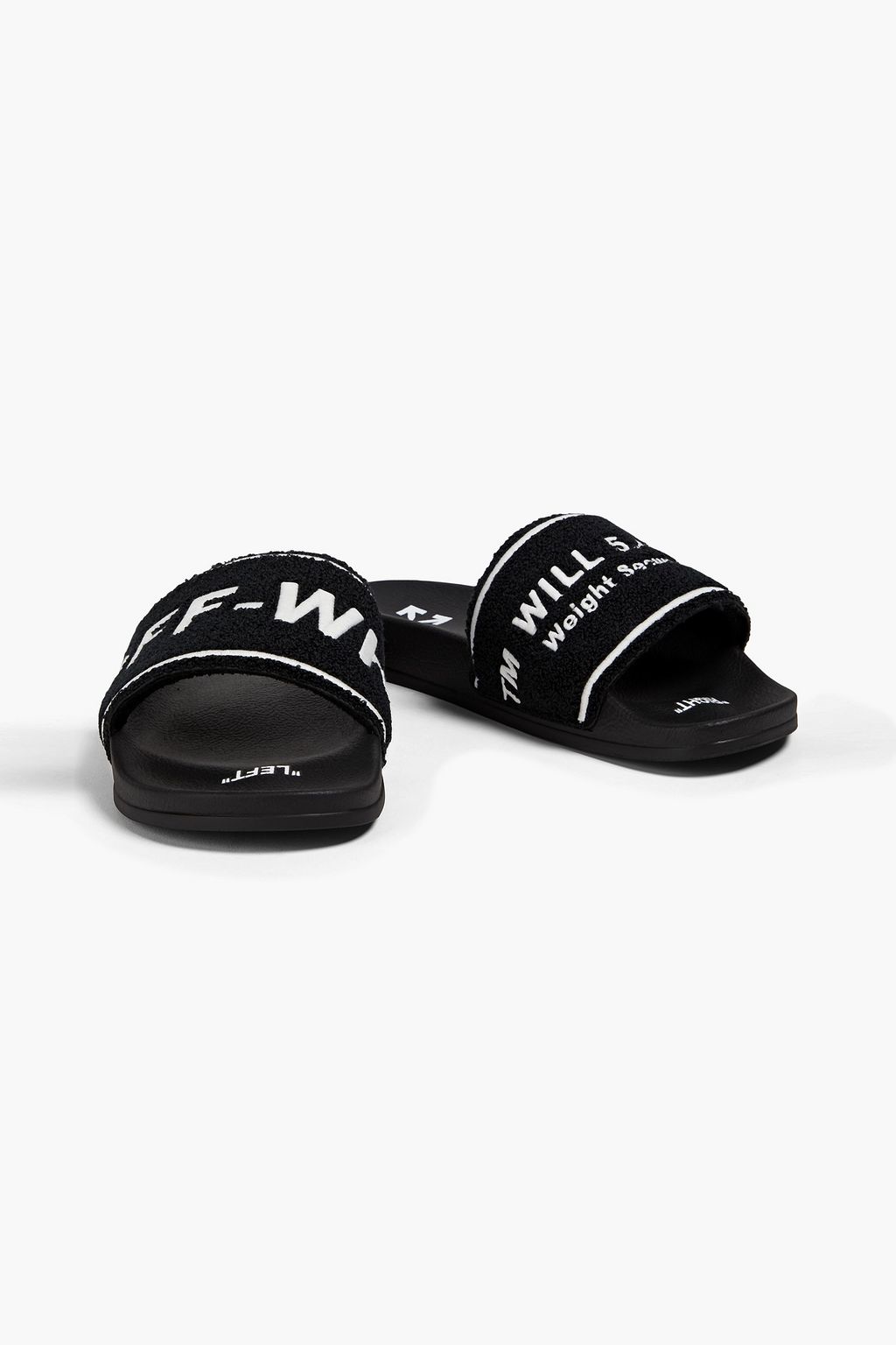 OFF-WHITE™ Embroidered terry slides