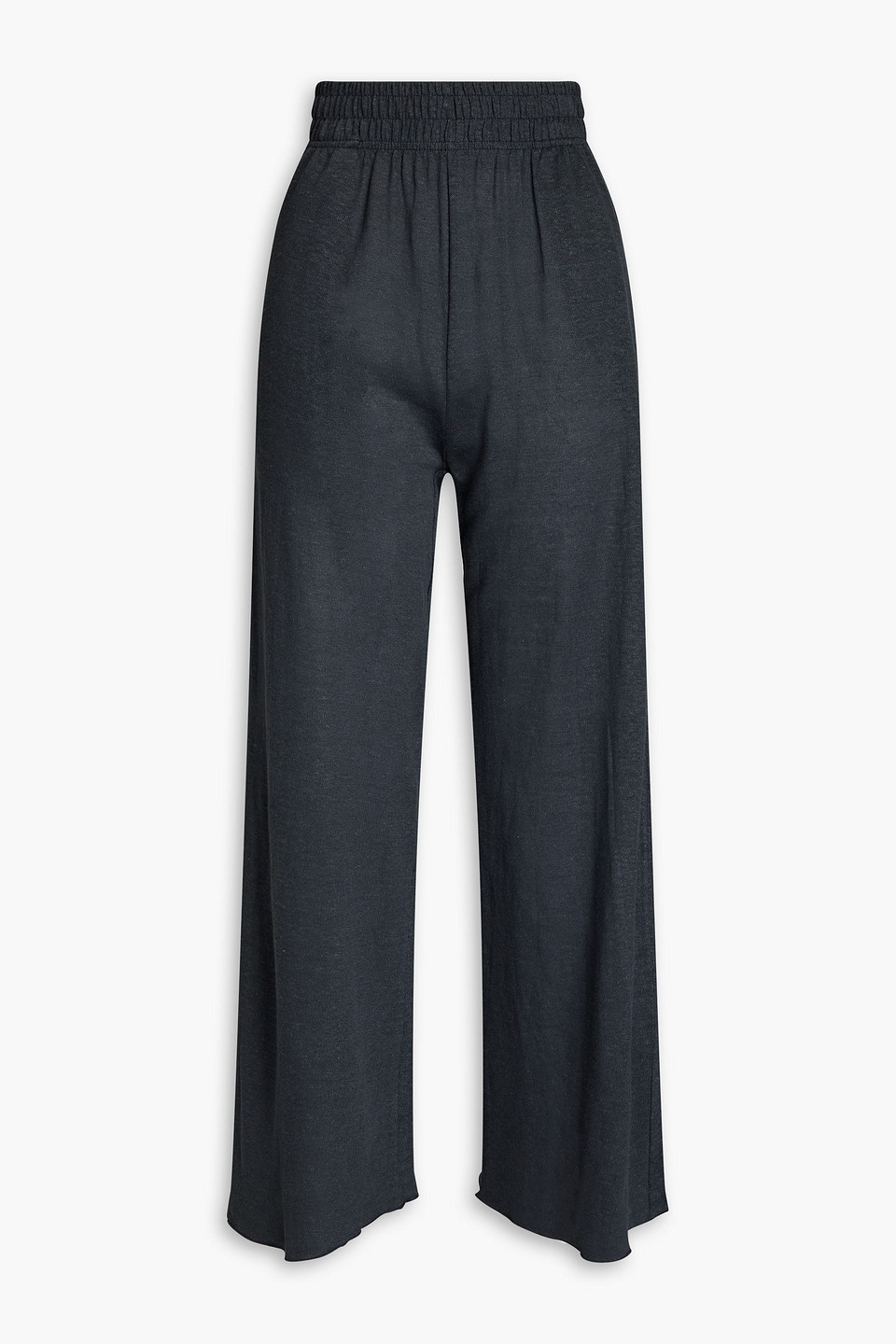 Missing You Already Linen Wide-leg Trousers In Blue