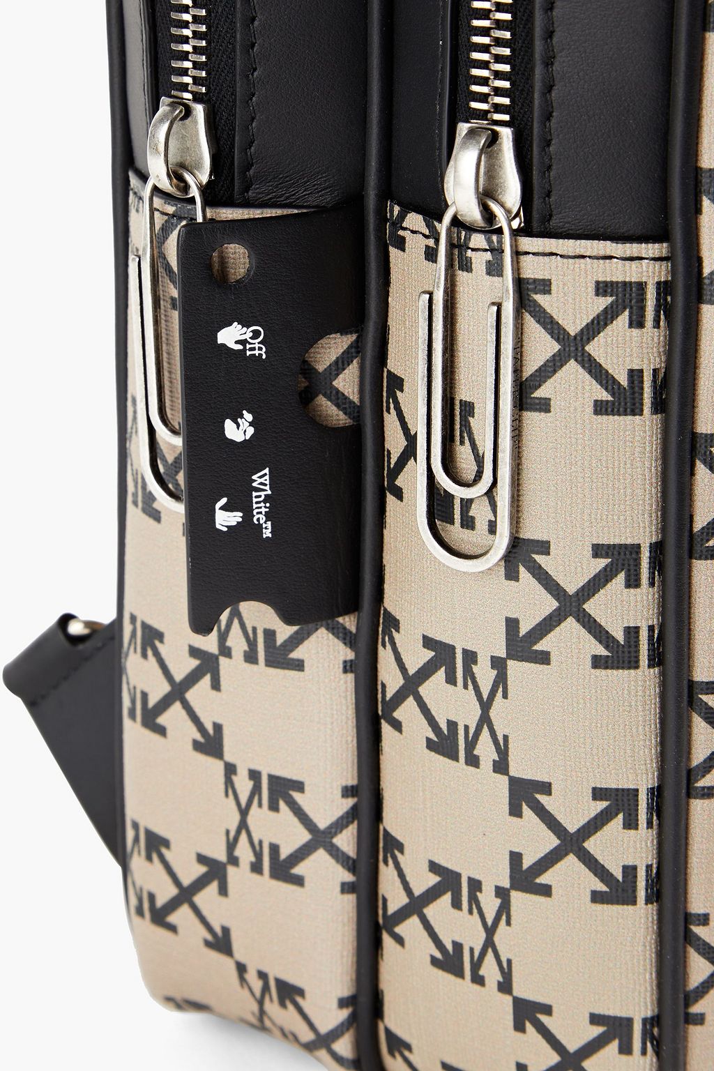 OFF-WHITE™ Logo-print faux leather backpack