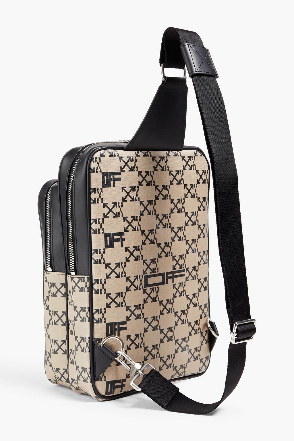 OFF-WHITE™ Logo-print faux leather backpack