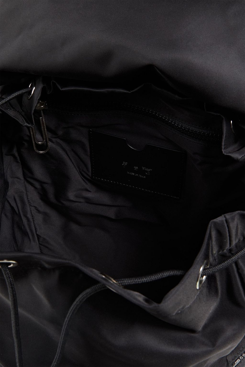 OFF-WHITE™ Arrow faux leather-trimmed nylon backpack