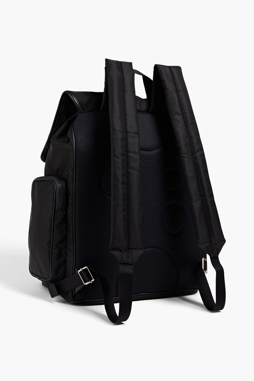 OFF-WHITE™ Leather-trimmed twill backpack