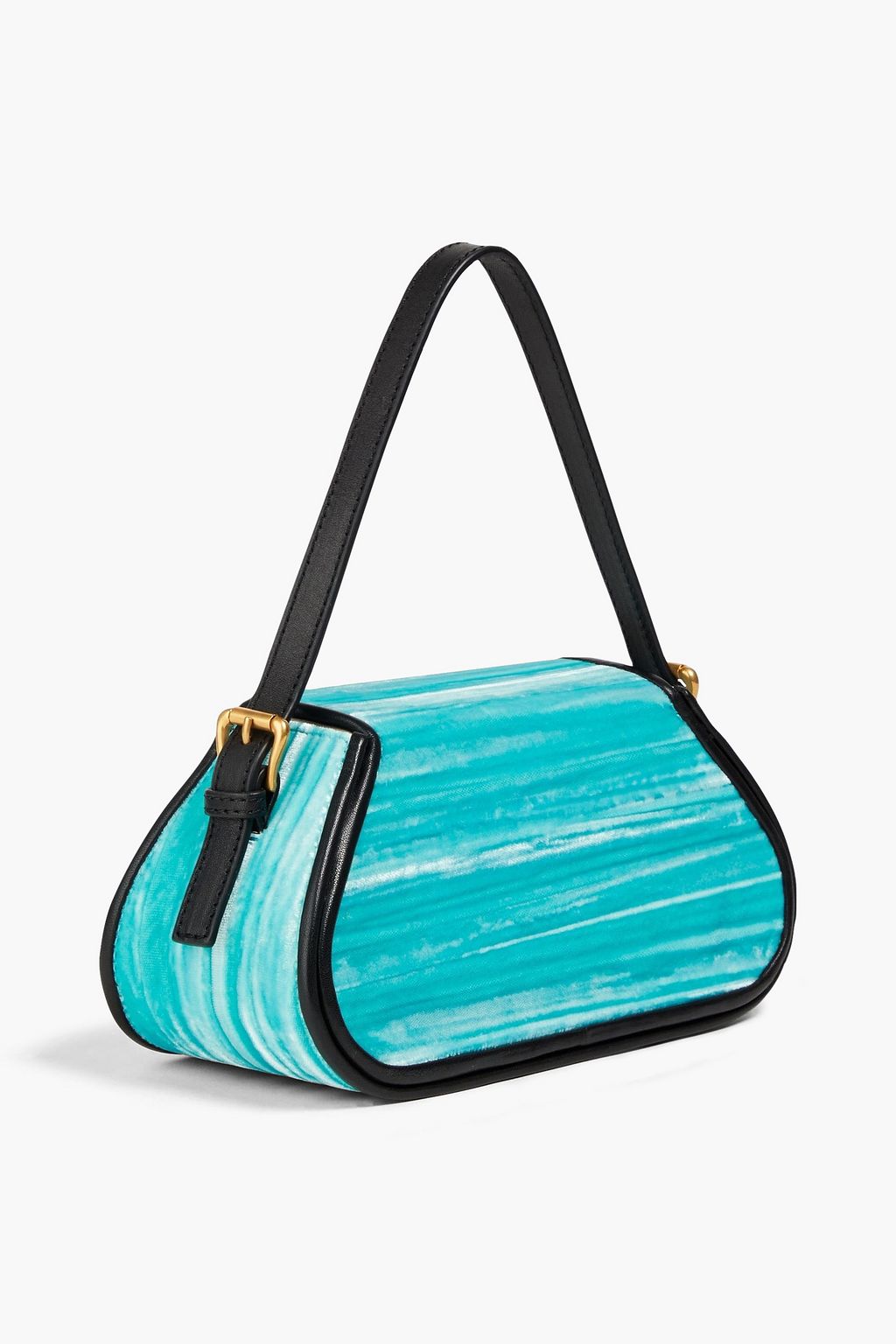 BY FAR Uma Mini crushed-velvet tote