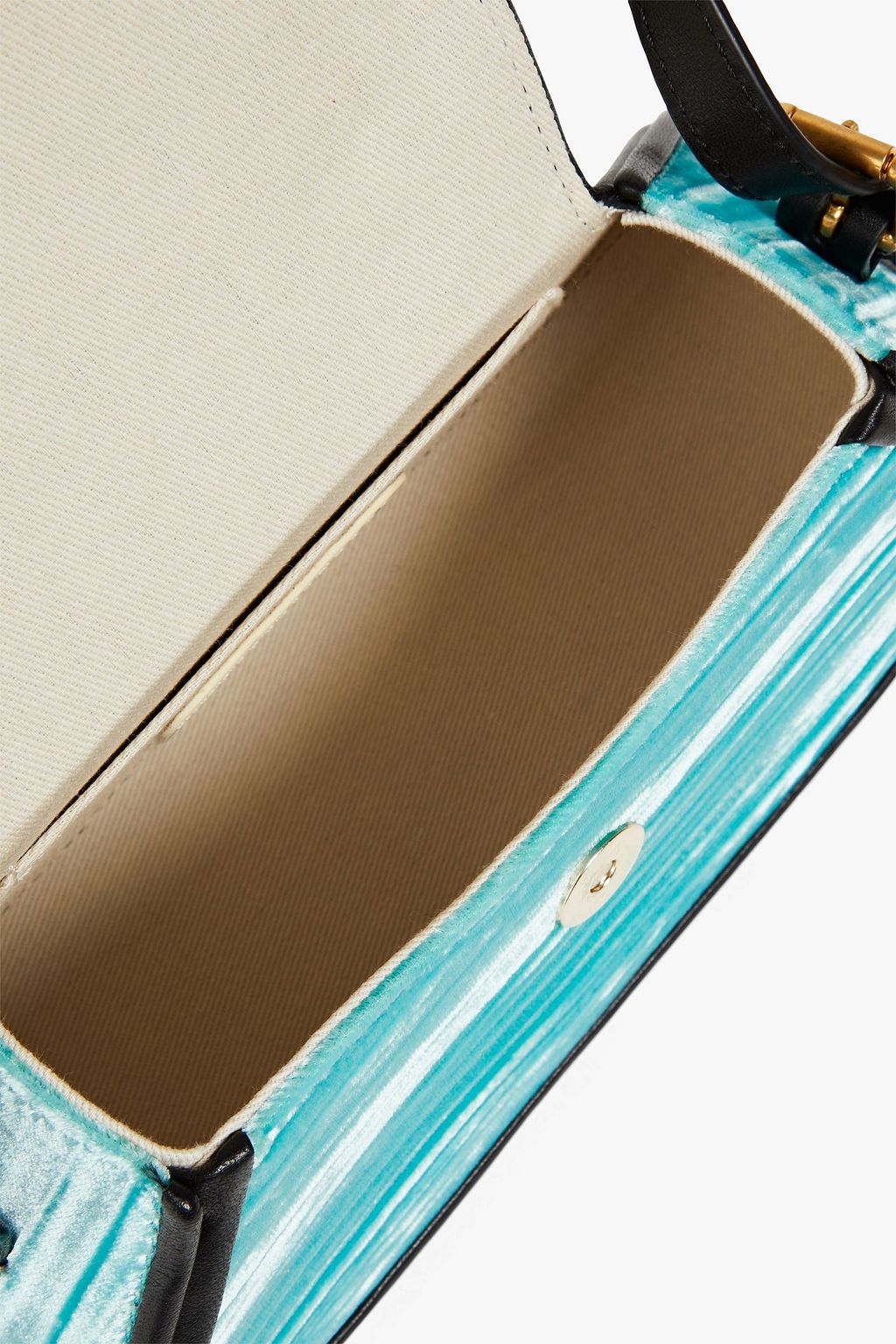 BY FAR Uma Mini crushed-velvet tote