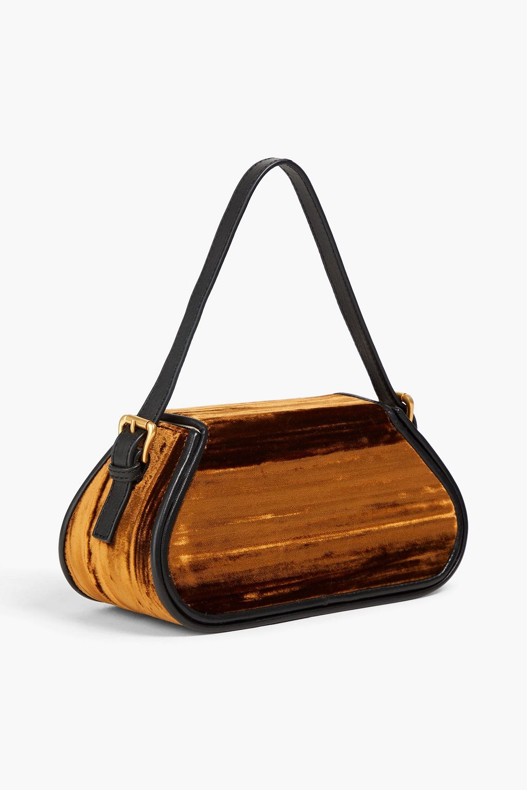 BY FAR Uma Mini crushed-velvet tote