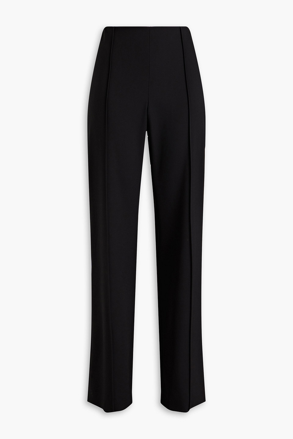 Carolina Herrera Wool-blend Twill Straight-leg Pants In Black