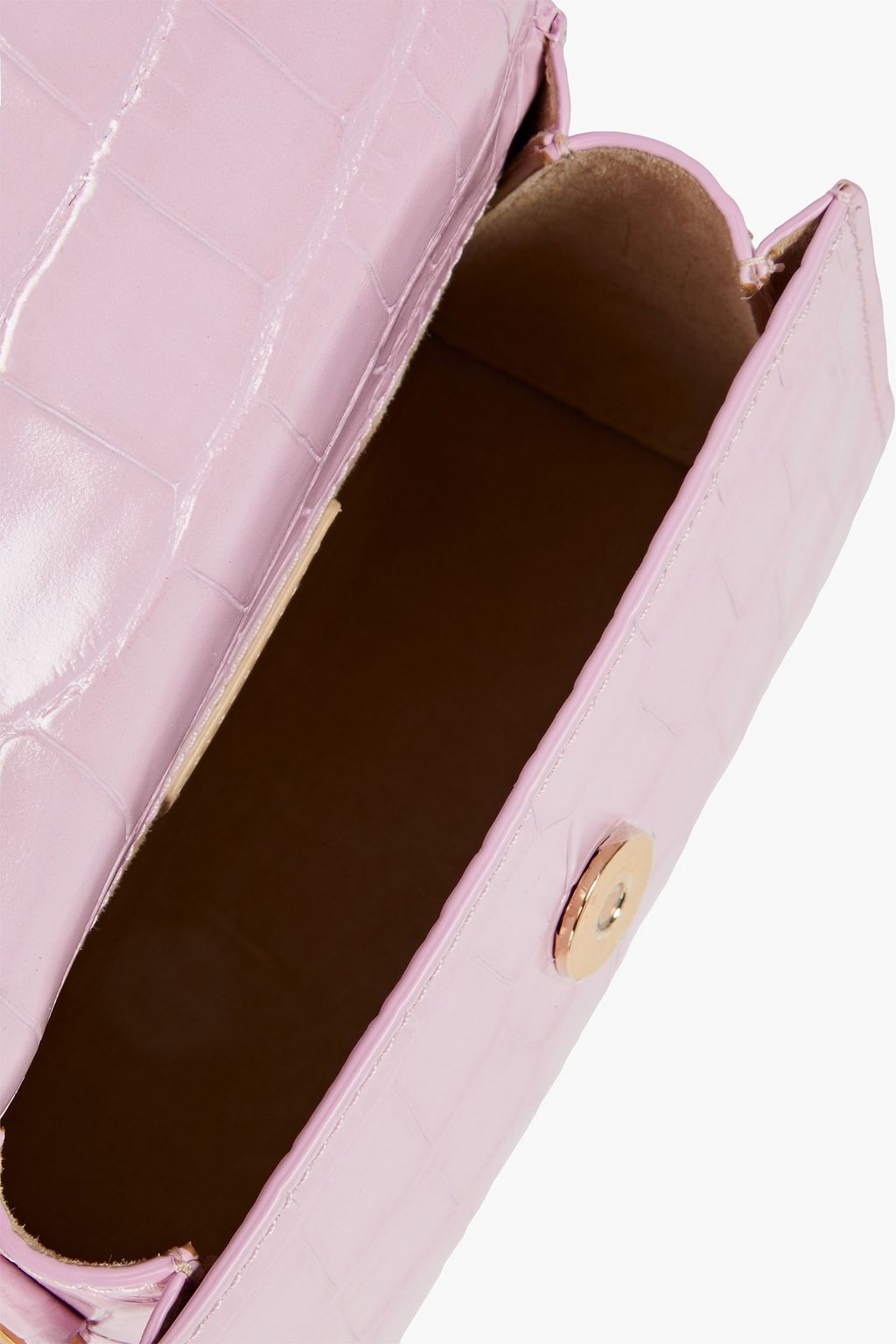 BY FAR Mini croc-effect leather tote