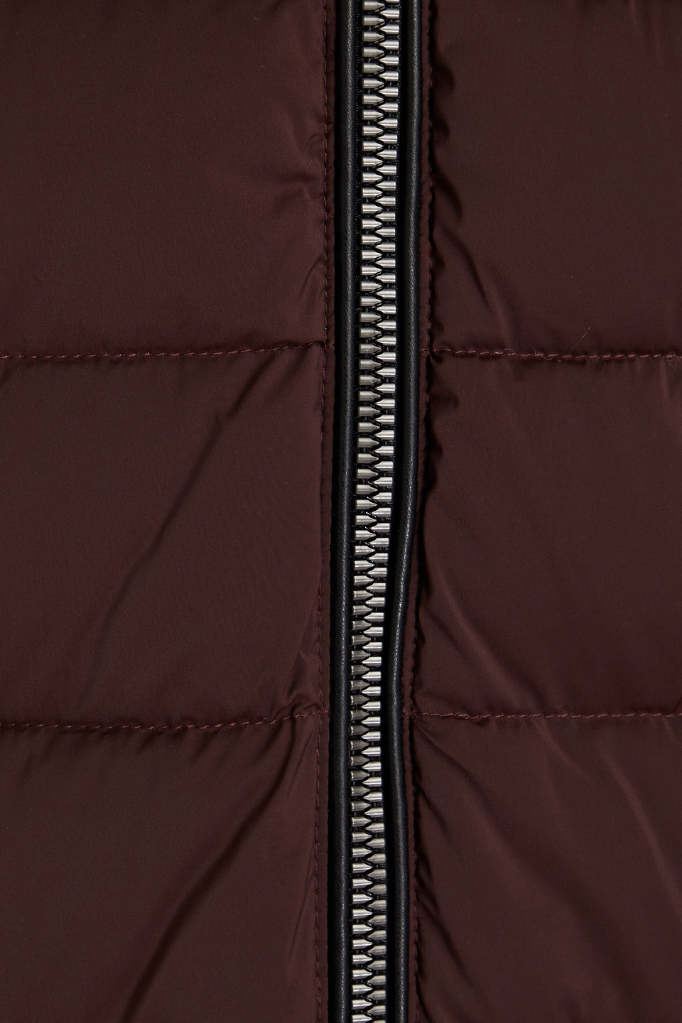 Dkny Sleepwear Faux Fur-trimmed Quilted Shell Hooded Jacket In Burgundy