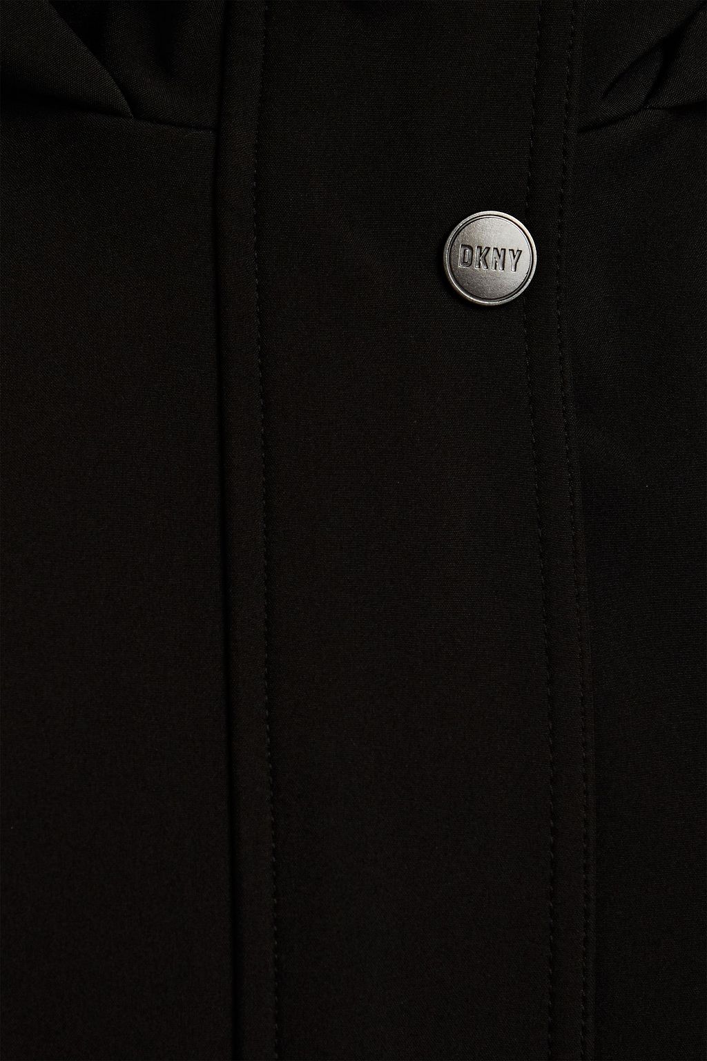 DKNY Belted shell hooded raincoat