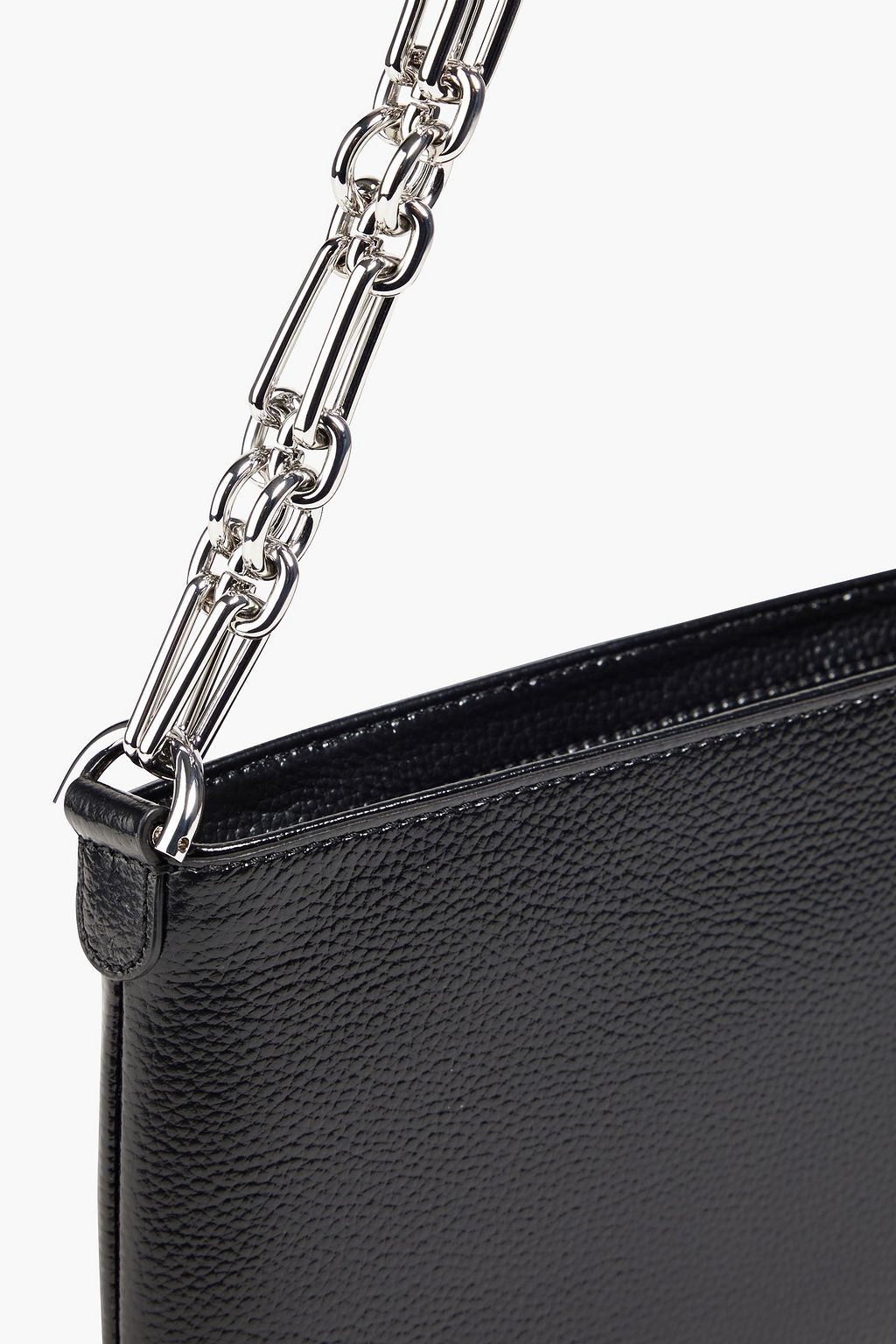 BY FAR Holly pebbled-leather shoulder bag