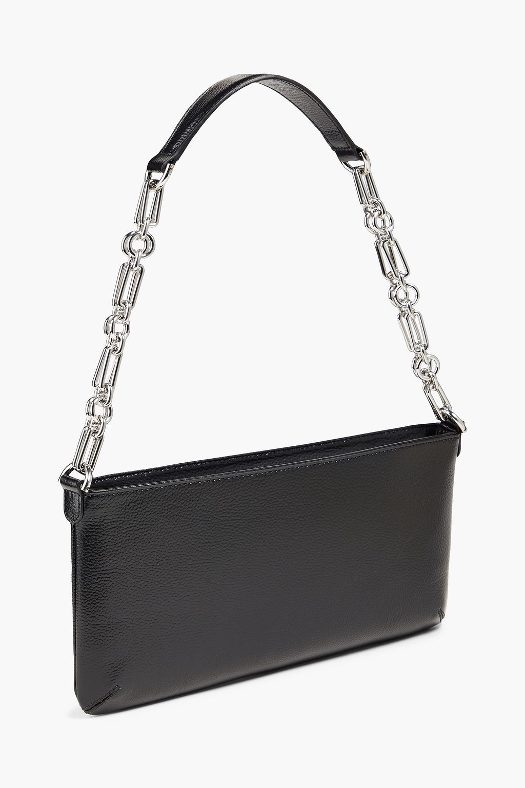 BY FAR Holly pebbled-leather shoulder bag