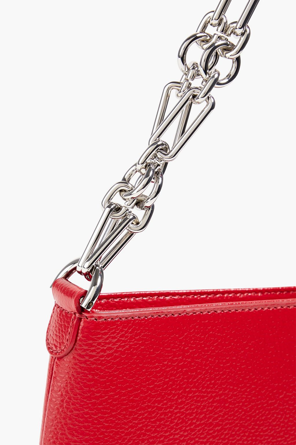 BY FAR Holly pebbled-leather shoulder bag