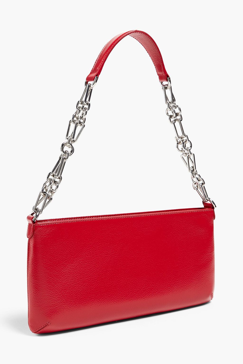 BY FAR Holly pebbled-leather shoulder bag