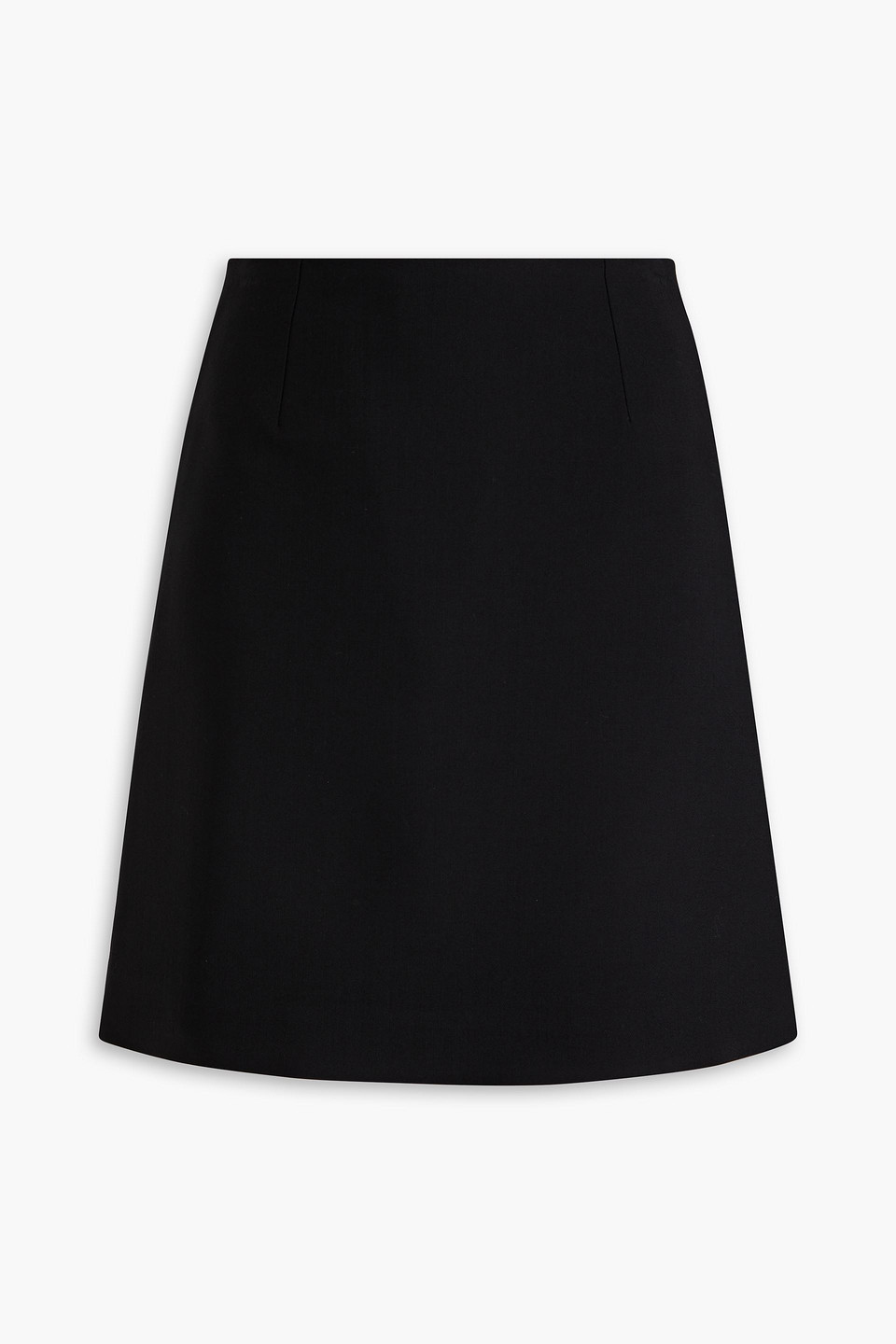 Carolina Herrera Stretch-wool Crepe Mini Skirt In Black