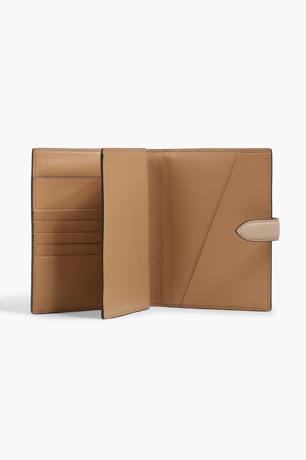 SMYTHSON Textured-leather travel wallet