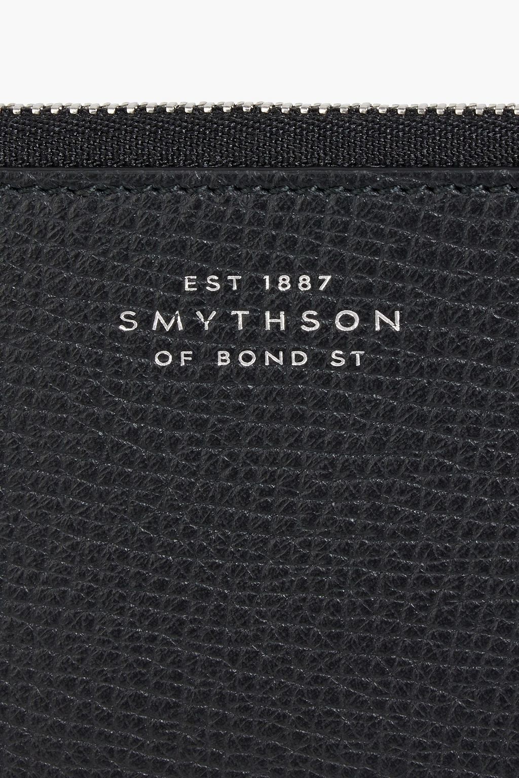 SMYTHSON Pebbled-leather pouch