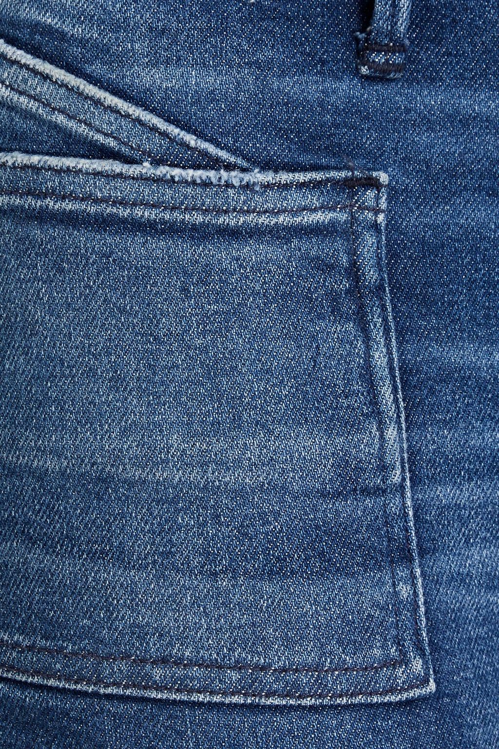 GOOD AMERICAN Frayed denim shorts