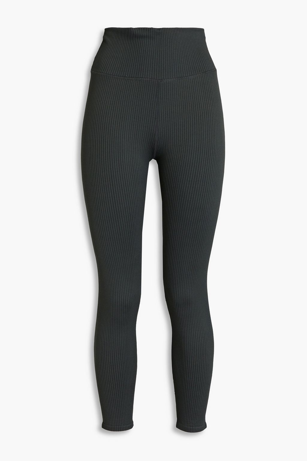 GOOD AMERICAN Cropped ribbed stretch-jersey leggings | THE OUTNET