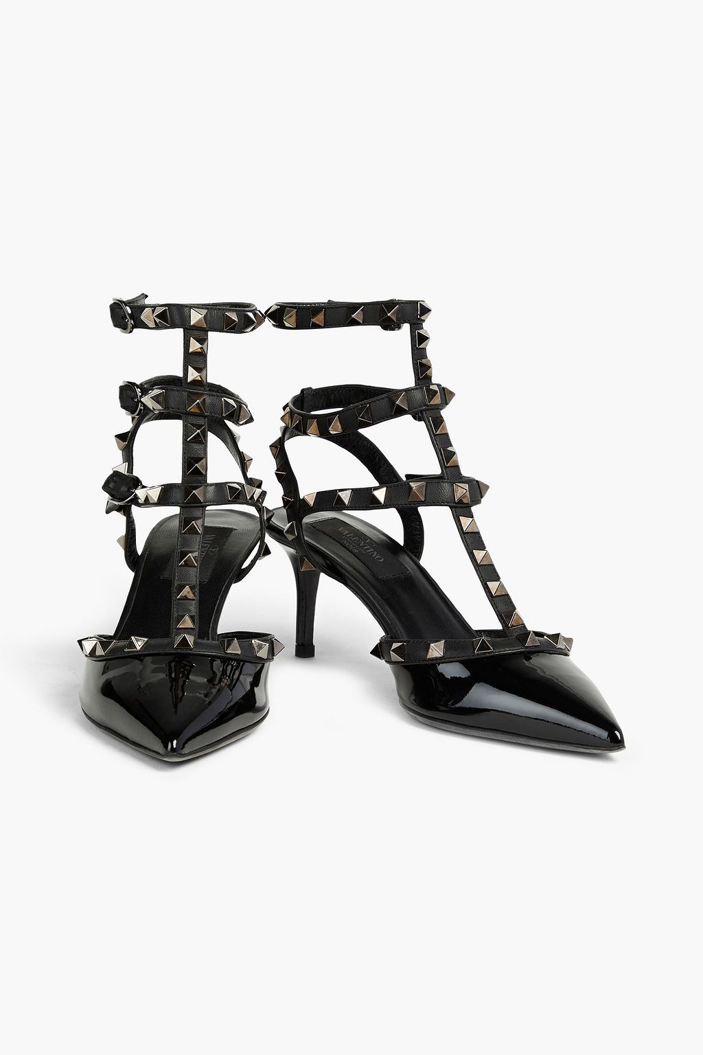 Black Rockstud patentleather pumps VALENTINO GARAVANI THE