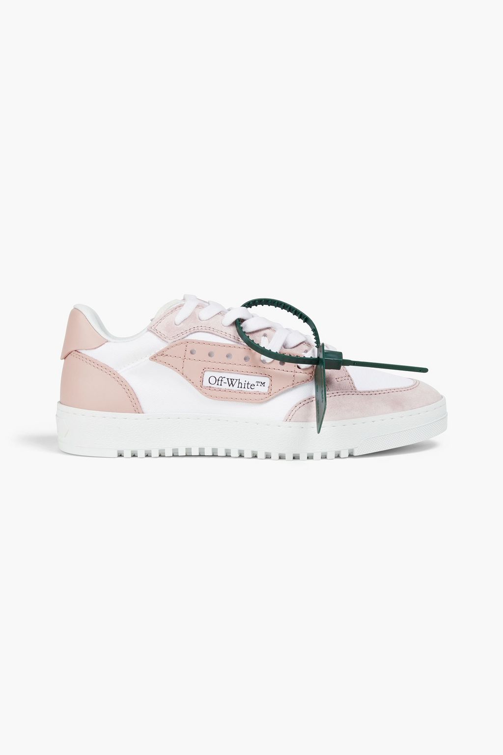 OFF-WHITE™ 5.0 canvas, suede and leather sneakers | Sale up 70% off | THE OUTNET