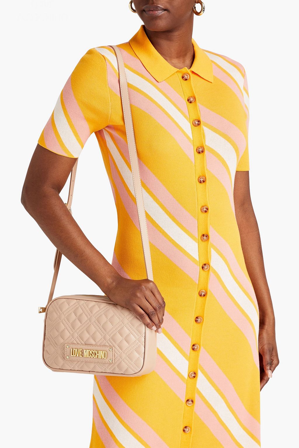 LOVE MOSCHINO Quilted faux leather shoulder bag