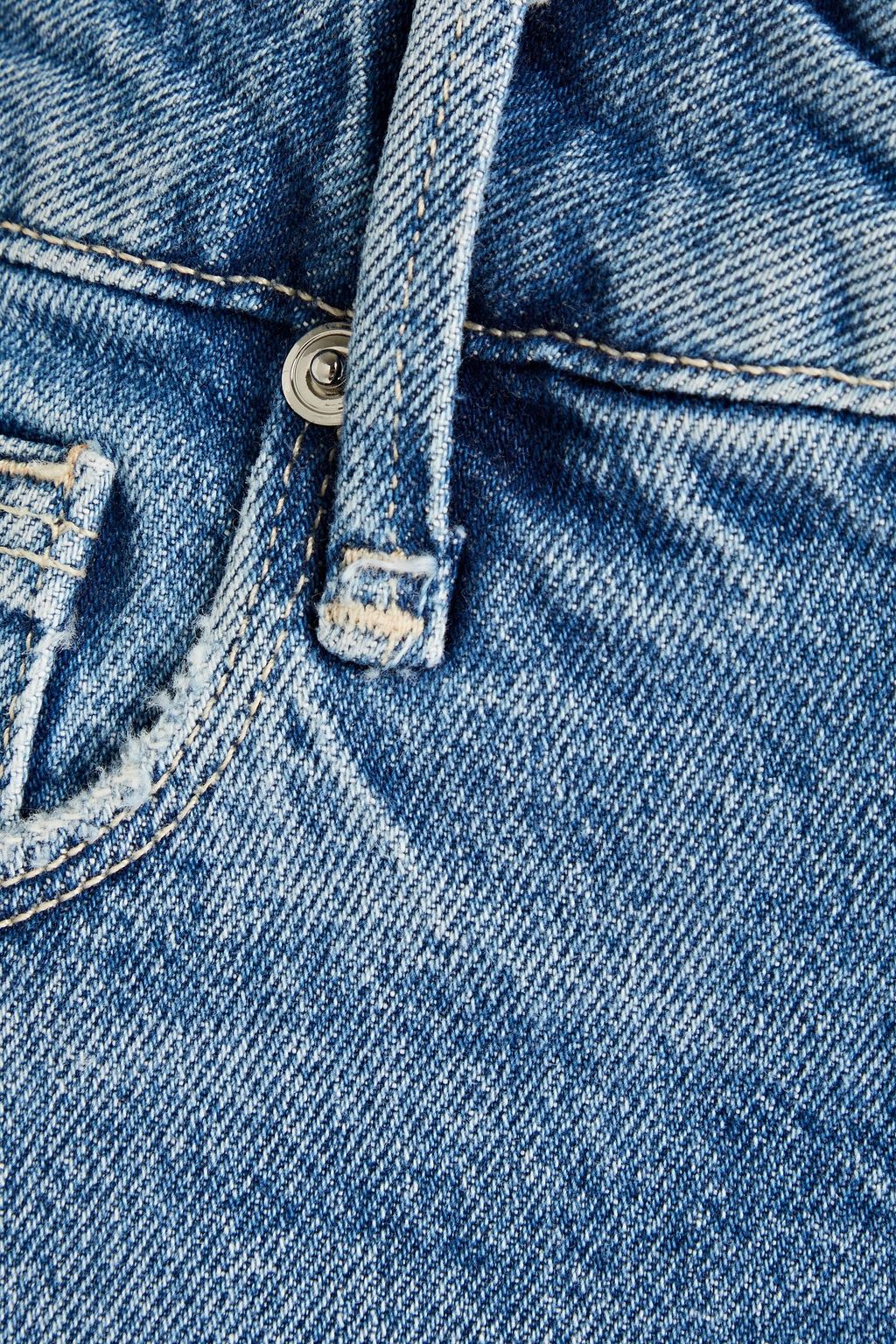 GOOD AMERICAN Minirock aus Denim in ausgewaschener Optik