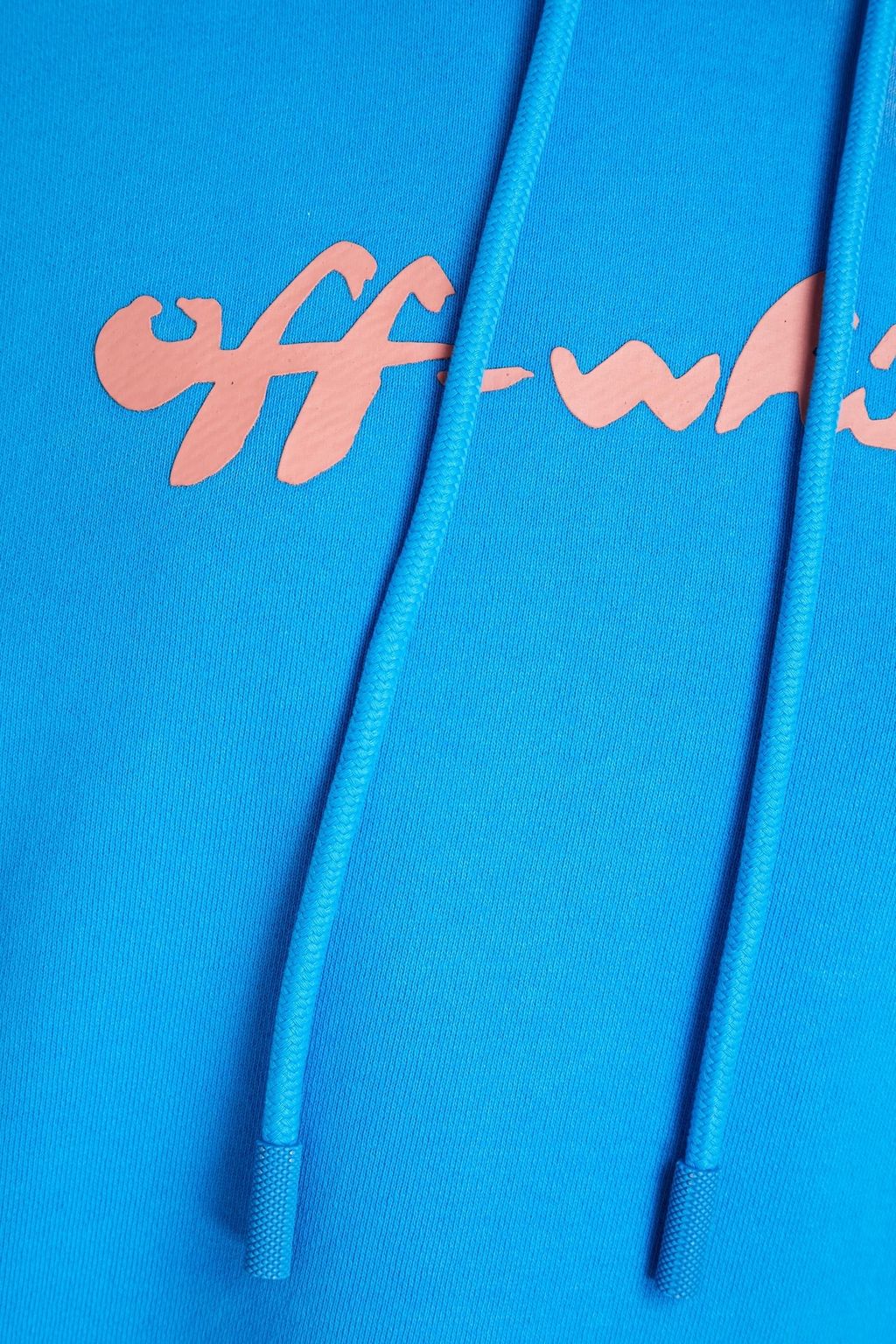 OFF-WHITE™ Bleached printed French cotton-terry hoodie