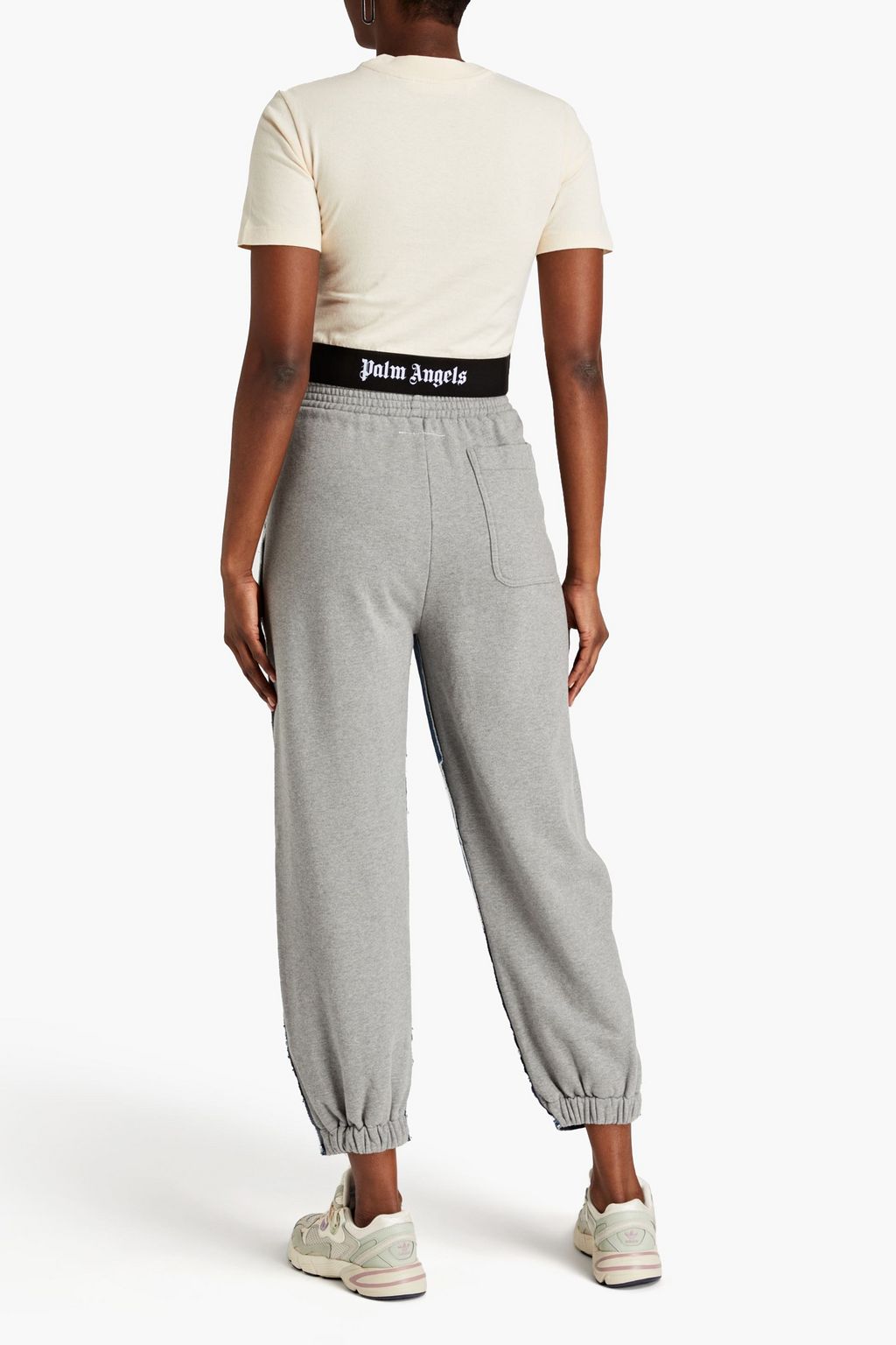 PALM ANGELS Cropped cotton-jersey T-shirt