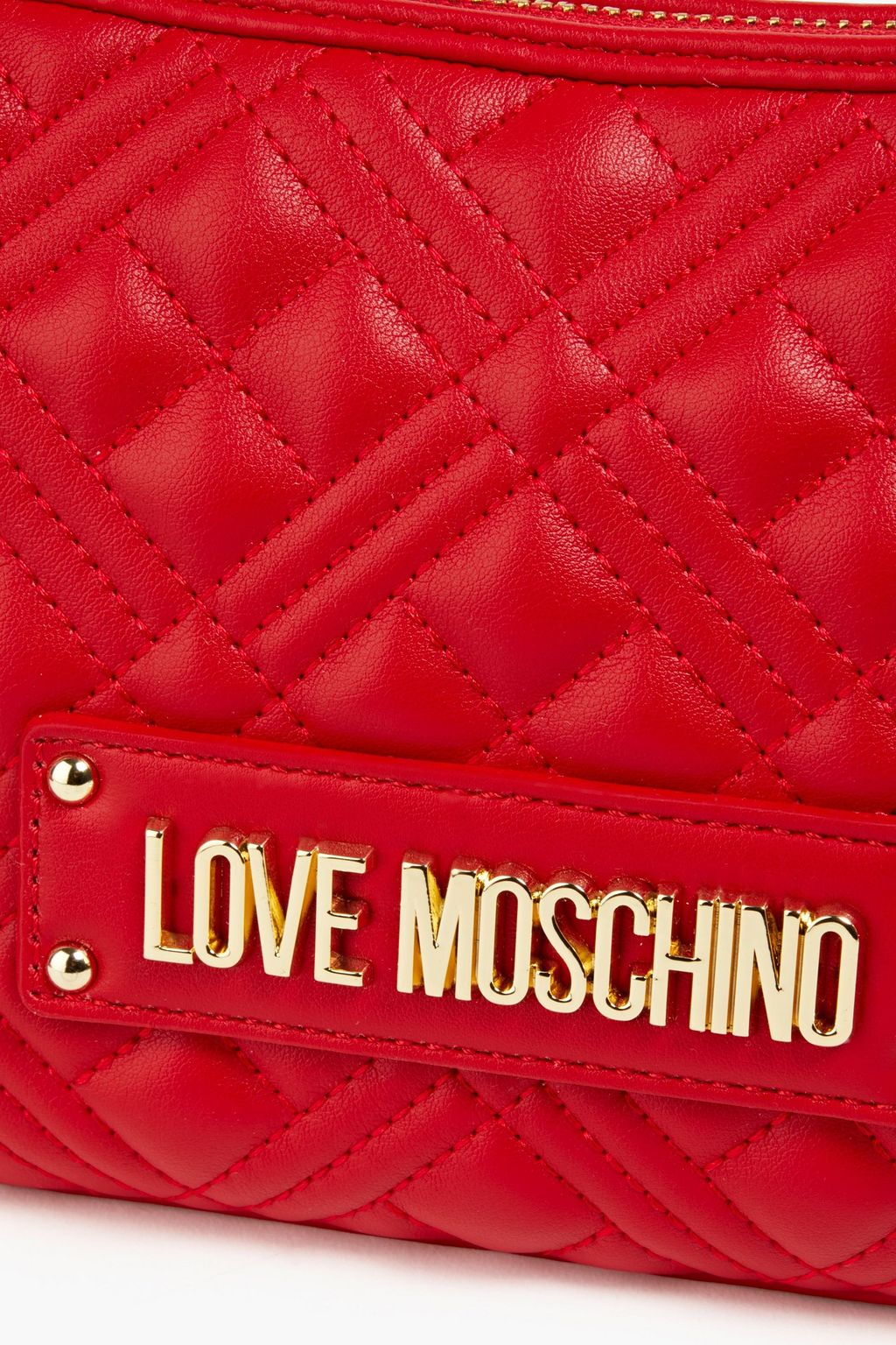 LOVE MOSCHINO Quilted faux leather shoulder bag THE