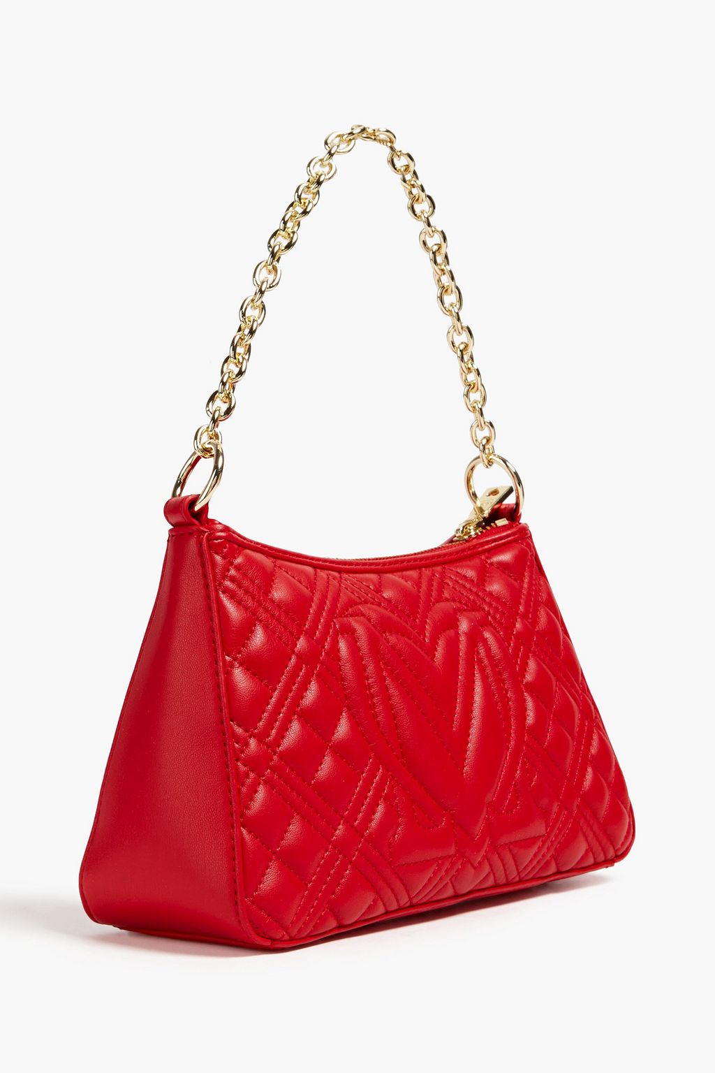LOVE MOSCHINO Quilted faux leather shoulder bag THE