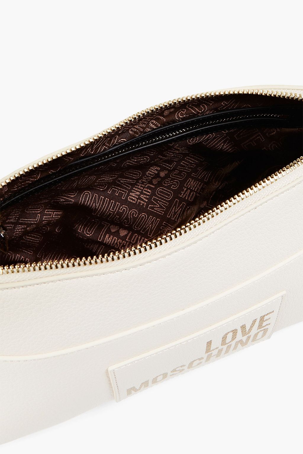 LOVE MOSCHINO Faux textured-leather shoulder bag