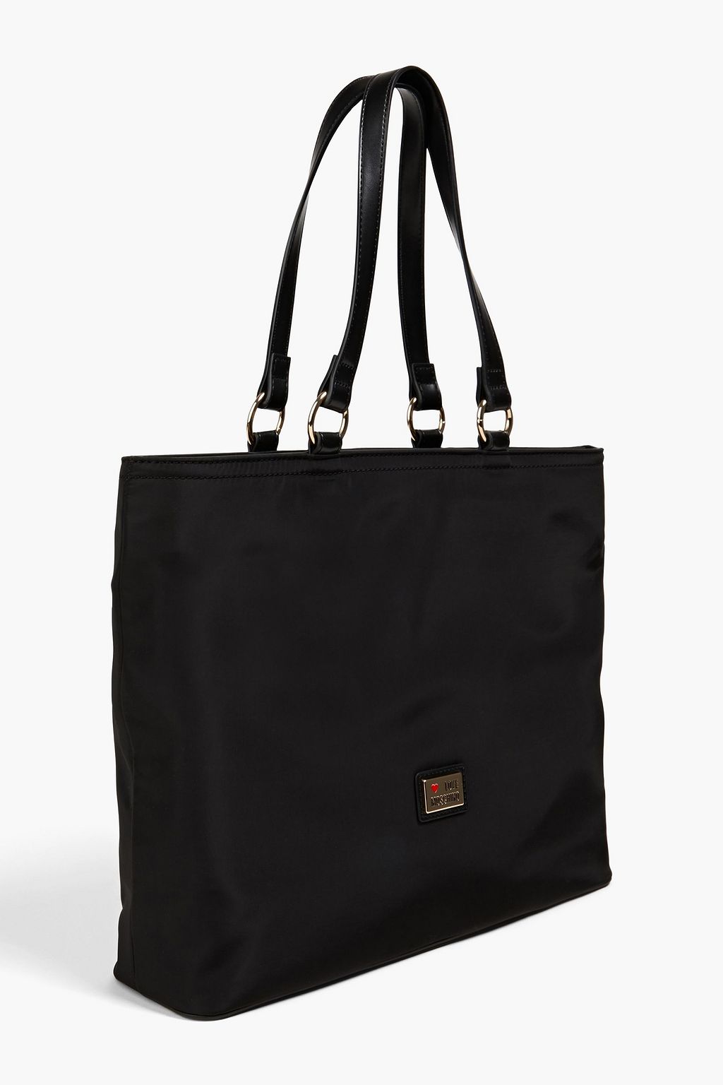LOVE MOSCHINO Faux leather-trimmed shell tote