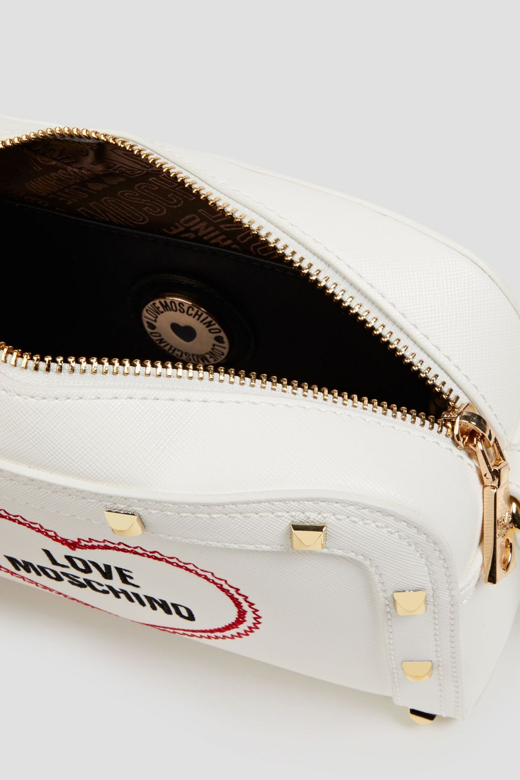 LOVE MOSCHINO Faux textured-leather shoulder bag