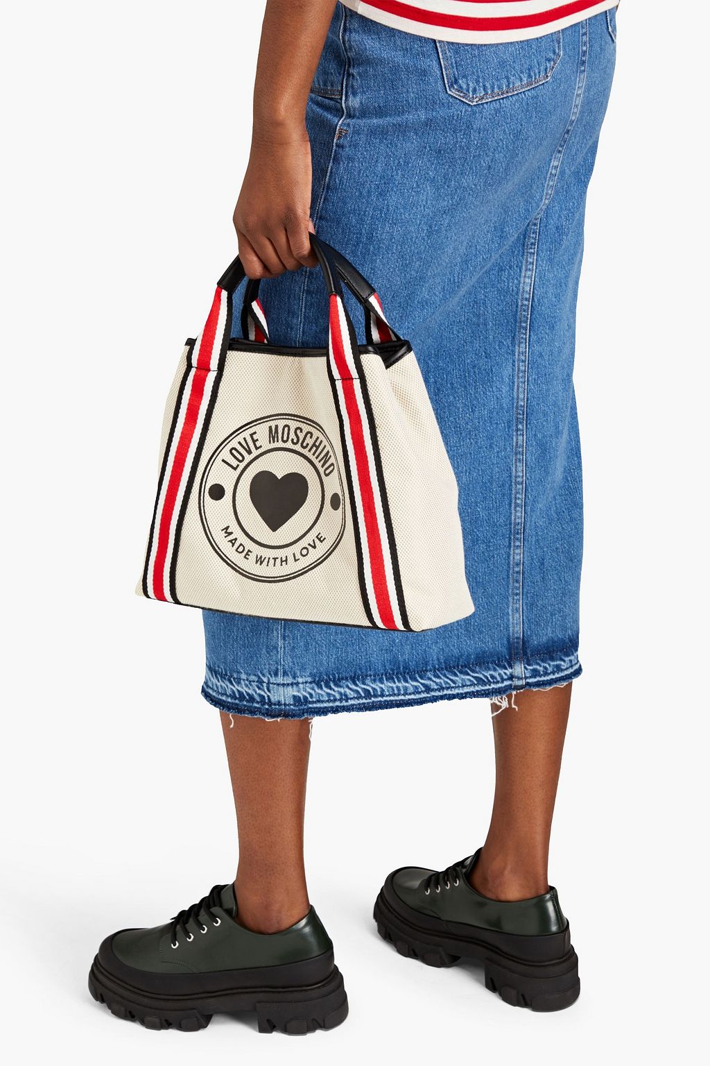 LOVE MOSCHINO Tote Bag aus Canvas mit Print