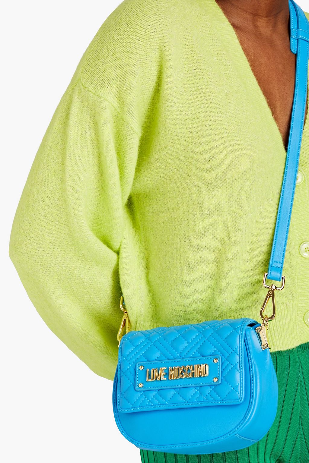 LOVE MOSCHINO Quilted faux leather shoulder bag