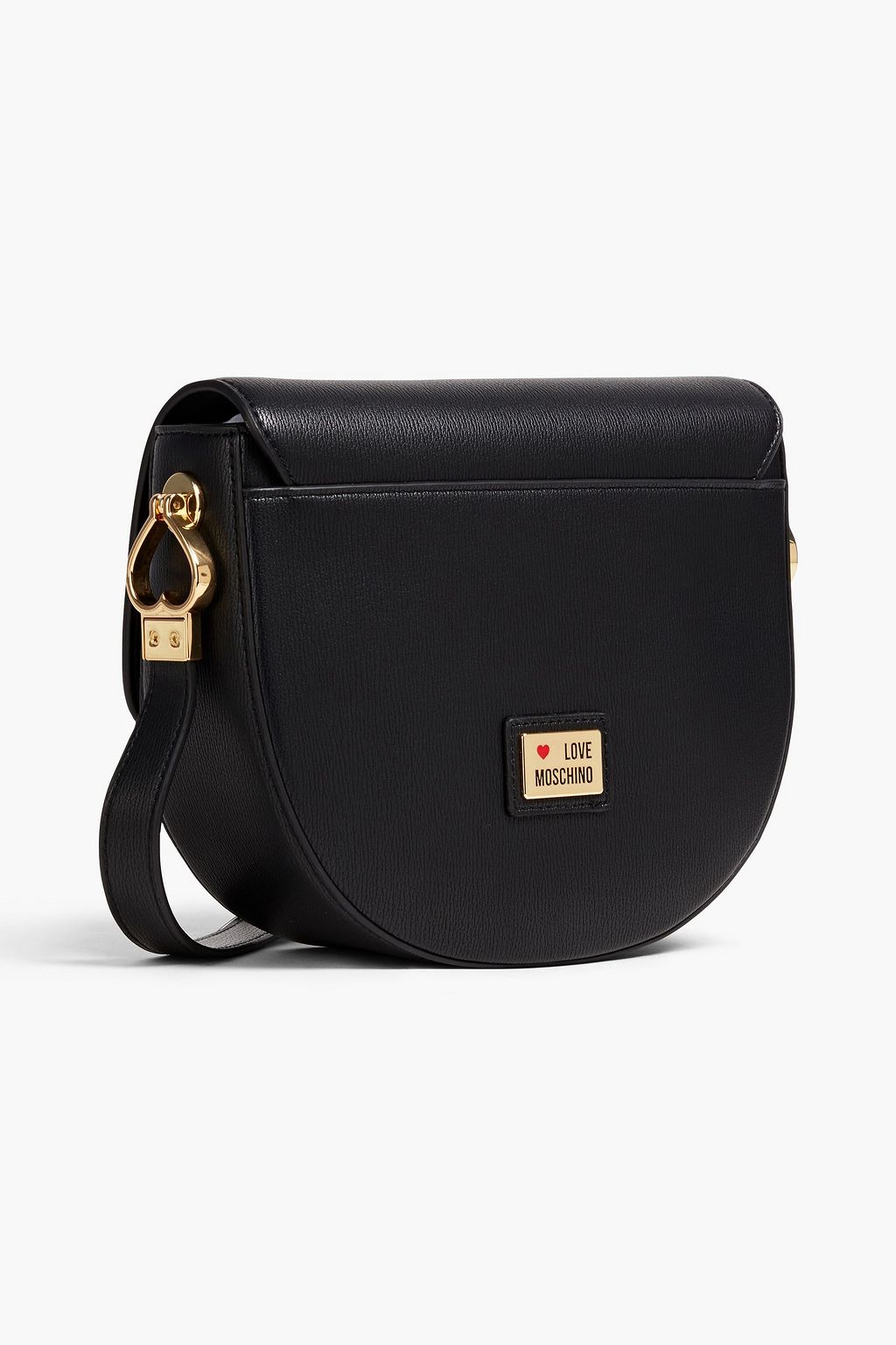 LOVE MOSCHINO Faux texturedleather shoulder bag THE