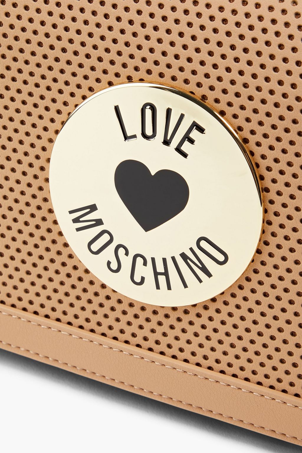 LOVE MOSCHINO Perforated faux leather shoulder bag