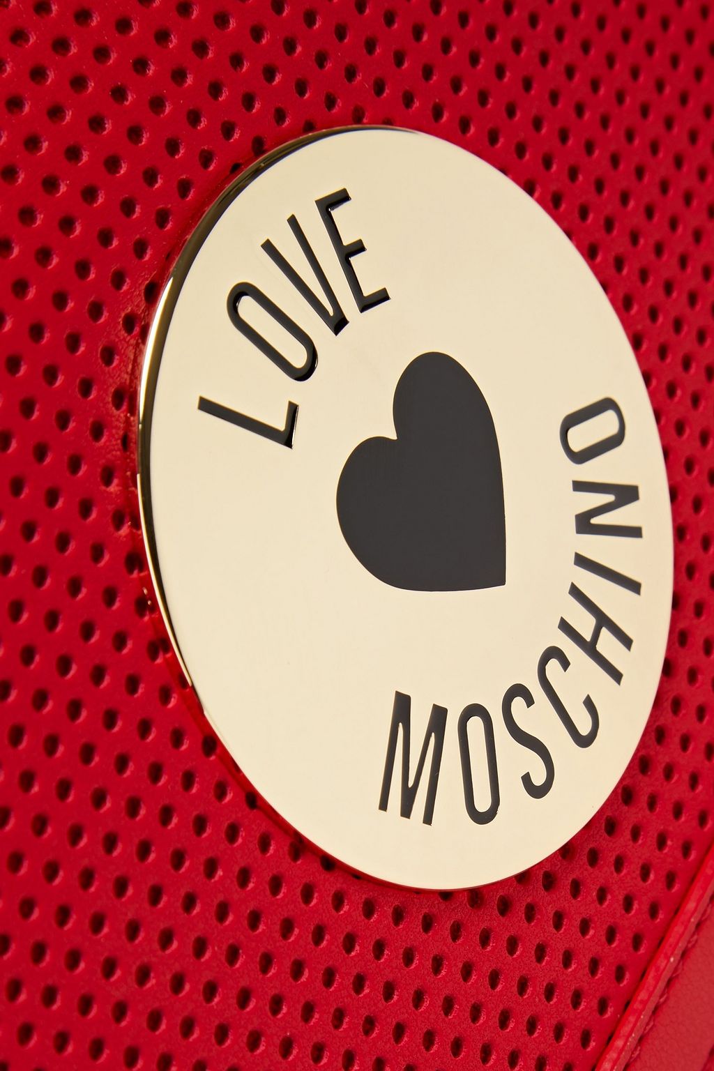 LOVE MOSCHINO Perforated faux leather shoulder bag
