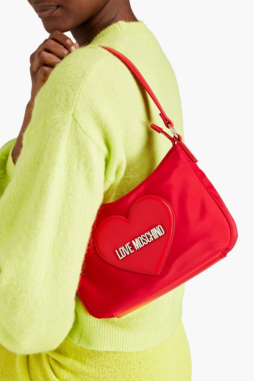 LOVE MOSCHINO Appliquéd shell shoulder bag