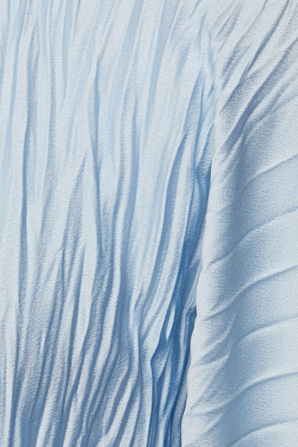 VINCE. Plissé-satin blouse