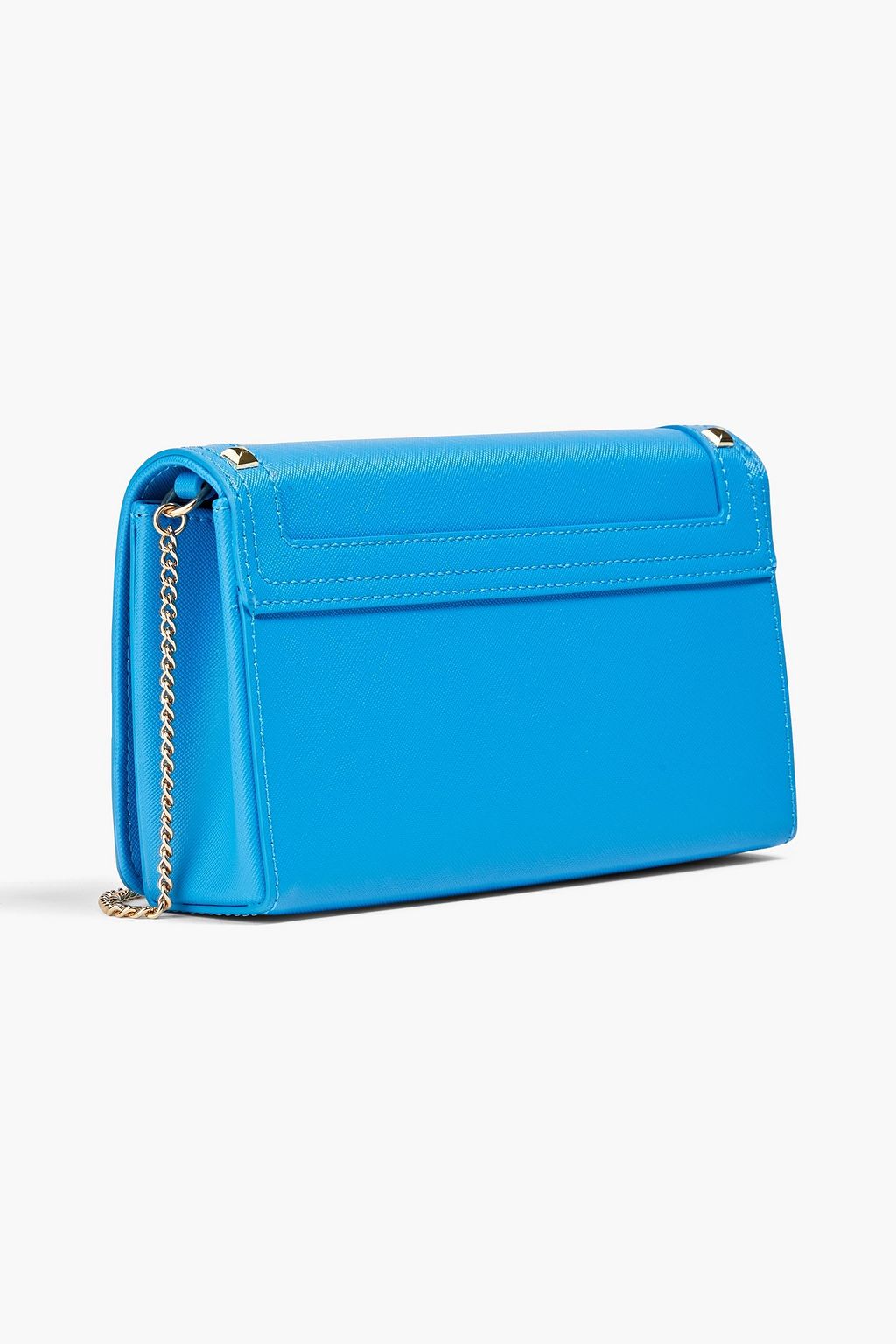 LOVE MOSCHINO Embellished faux textured-leather shoulder bag