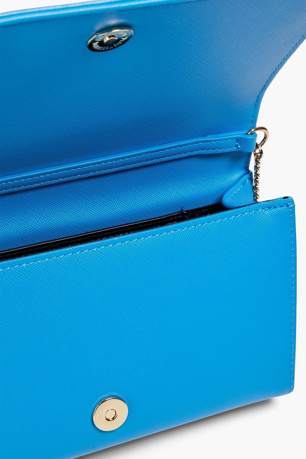LOVE MOSCHINO Embellished faux textured-leather shoulder bag