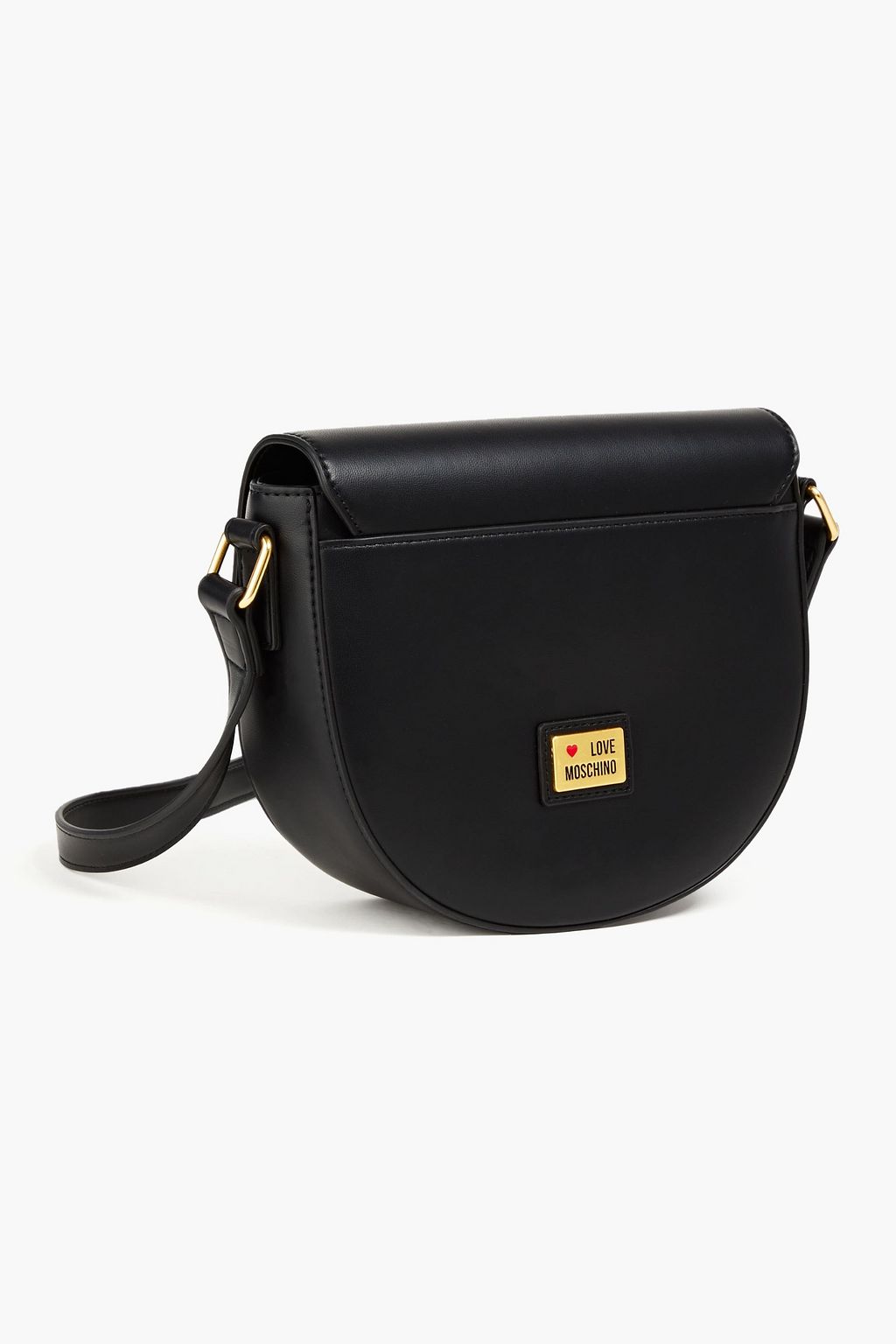 LOVE MOSCHINO Embellished faux leather shoulder bag THE