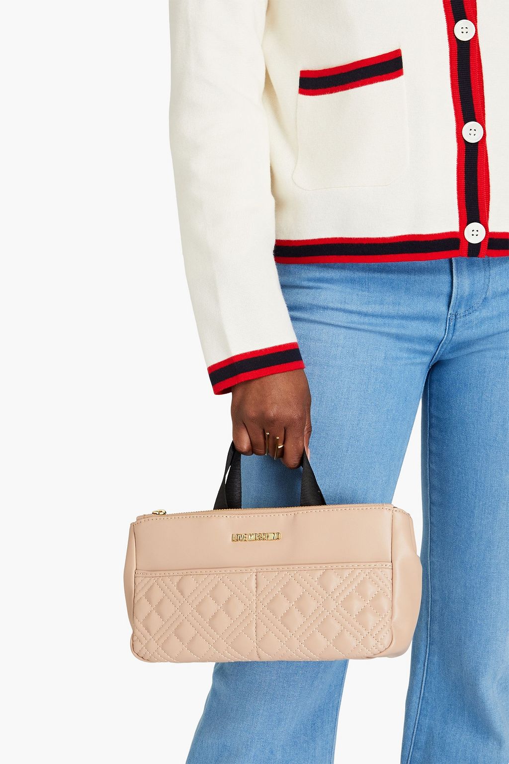 LOVE MOSCHINO Quilted faux leather tote
