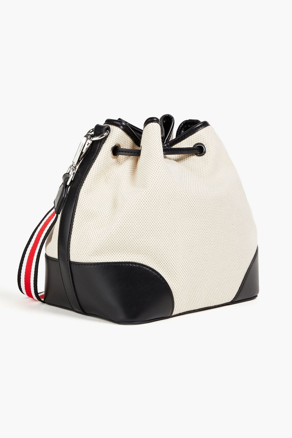 LOVE MOSCHINO Printed canvas bucket bag
